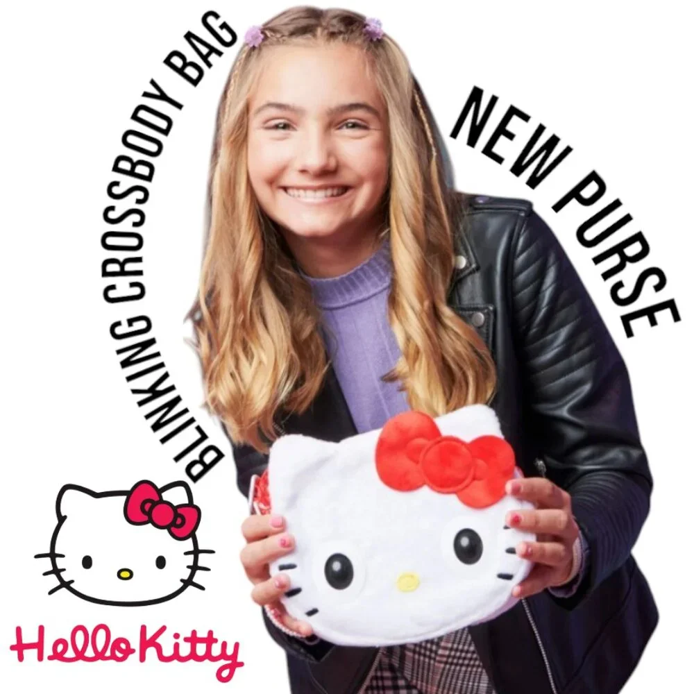 NEW Hello Kitty Sanrio Purse Pets w/ 30 Sounds Blinking Eyes Crossbody Bag Inter